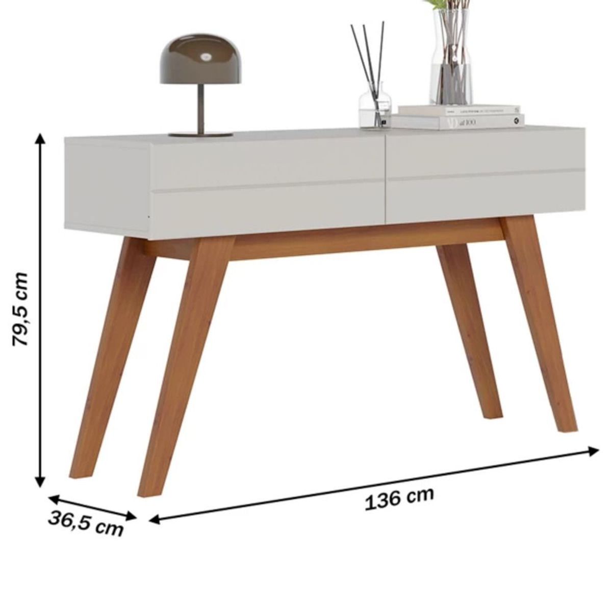 TU MESITA - Mesa Recibidora funcional Zulema 2 cajones TU MESITA