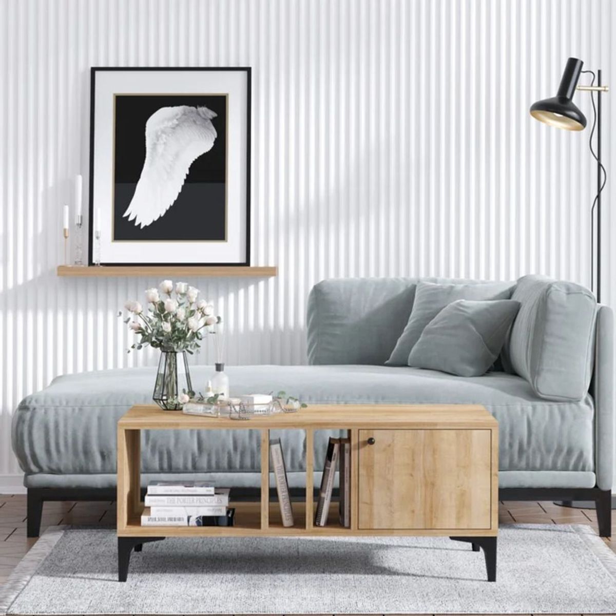 TU MESITA - Mesa de Centro Iowa color Marrón claro TU MESITA