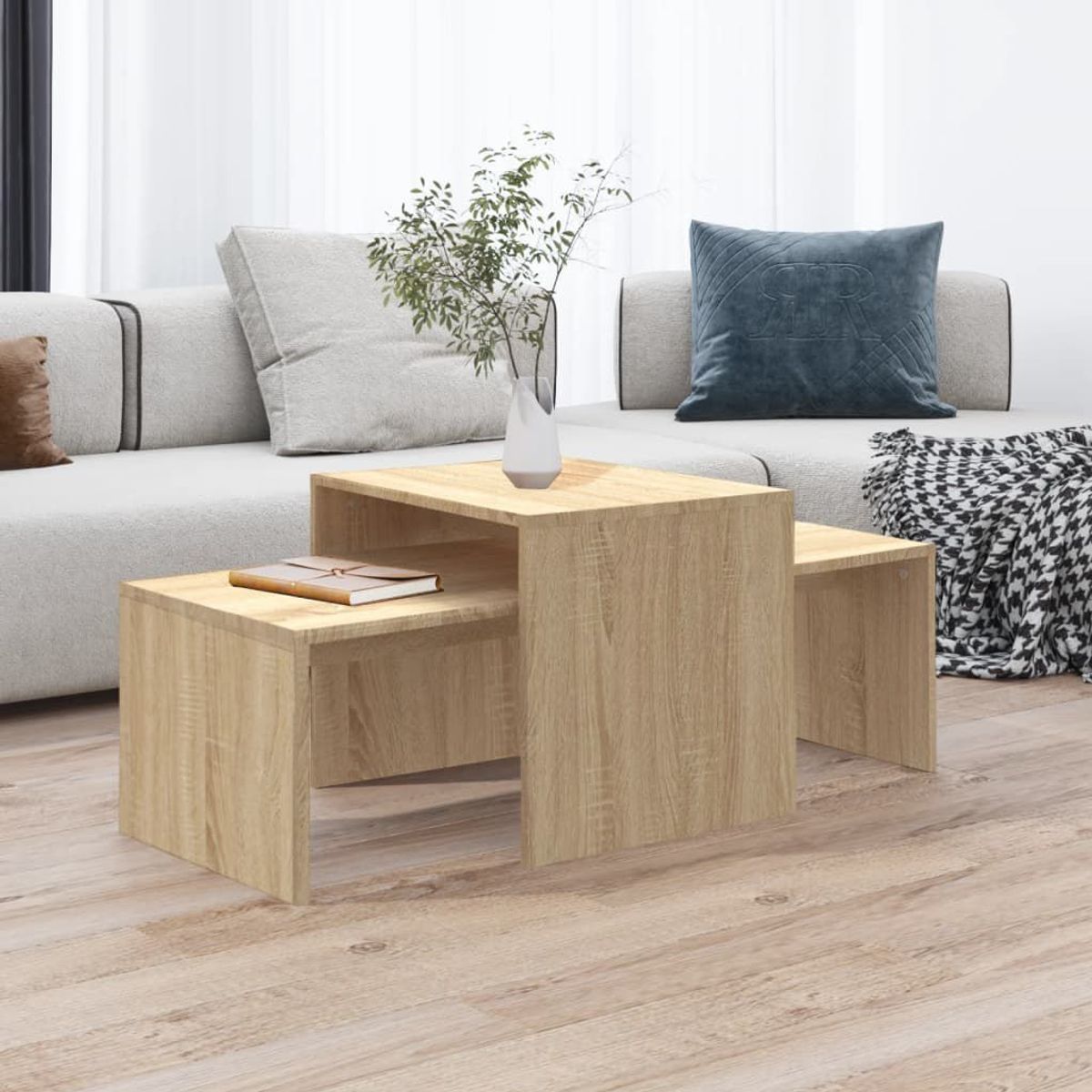 TU MESITA - Mesas de Centro Multiusos set x2 Elena color Duna TU MESITA