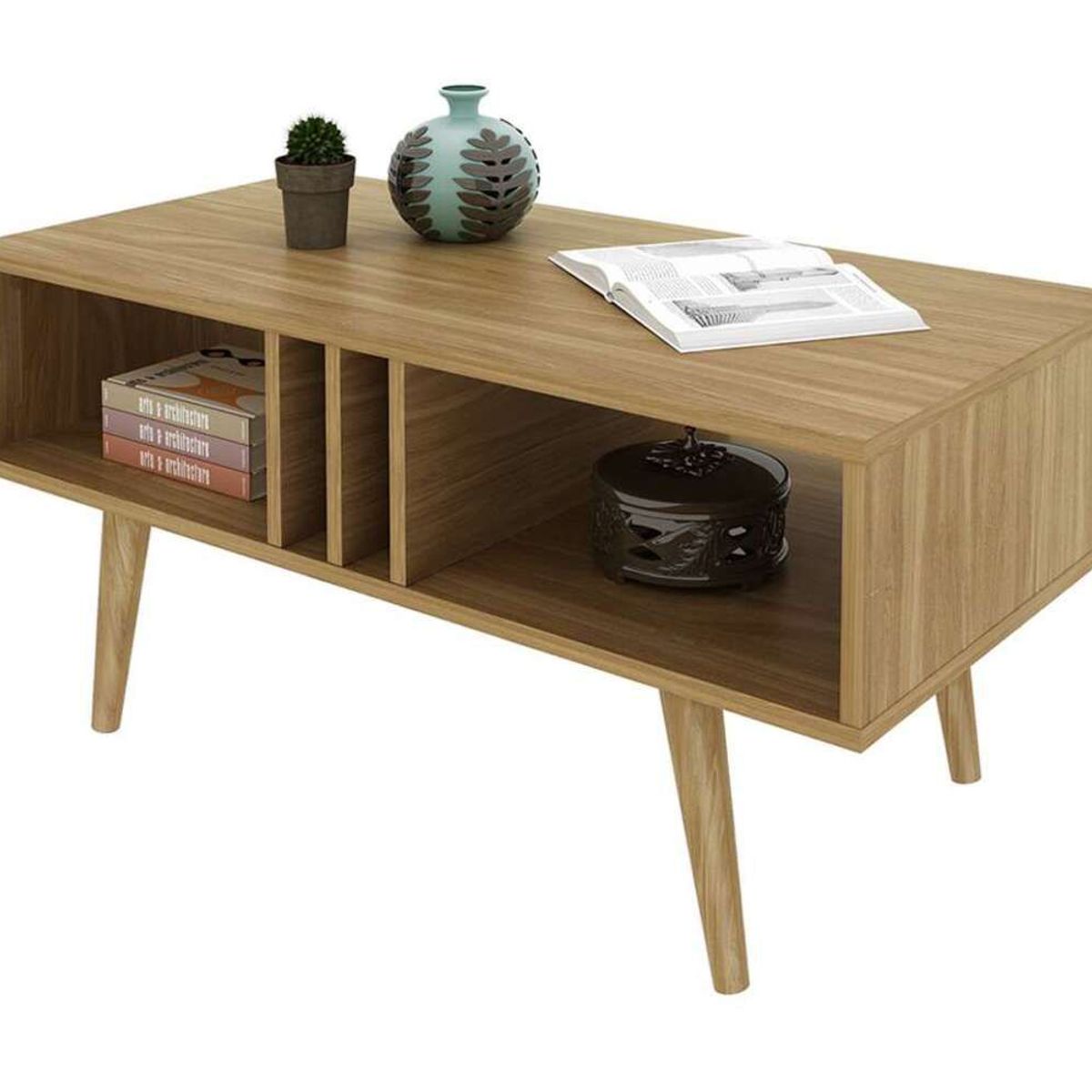 TU MESITA - Mesa de Centro funcional Aitana color Haya TU MESITA