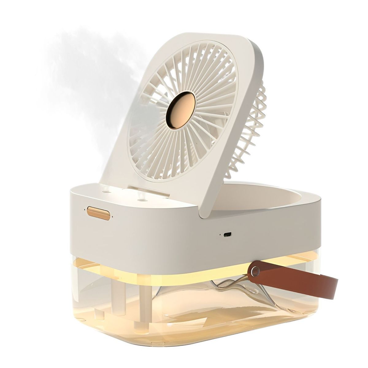 GENERICO - Mini Aire Acondicionado Ventilador Humidificador de Escritorio