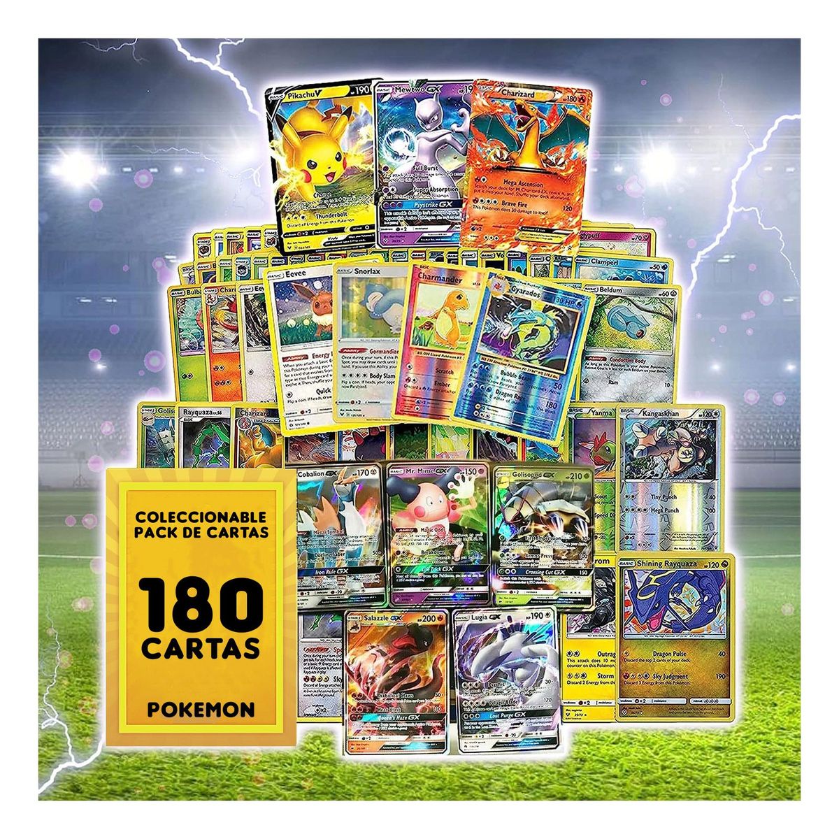POKEMON - LOTE 180 CARTAS AL AZAR POKEMON TCG