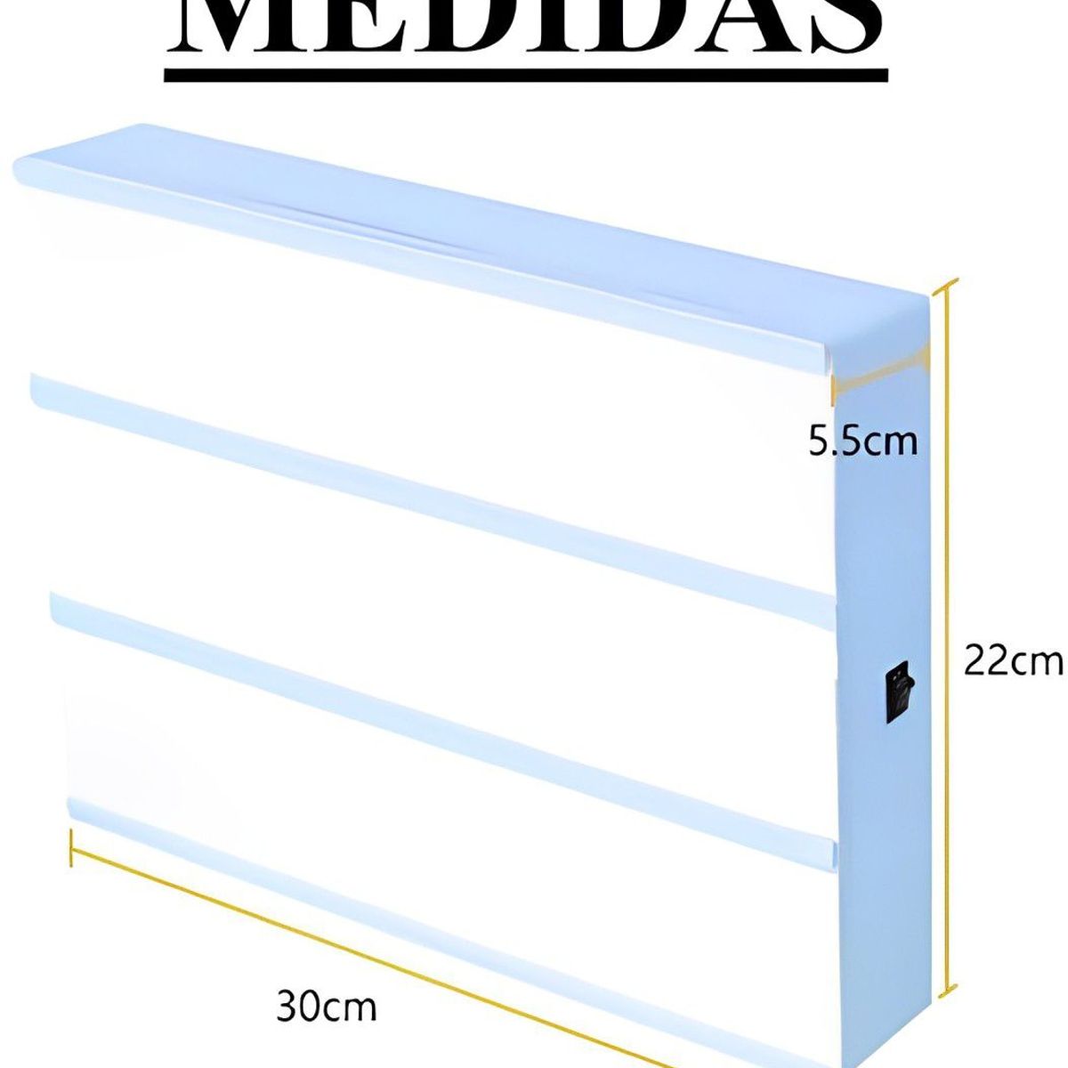GENERICO - Pizarra Letrero LED Con Letras Intercambiables a Colores - Celeste