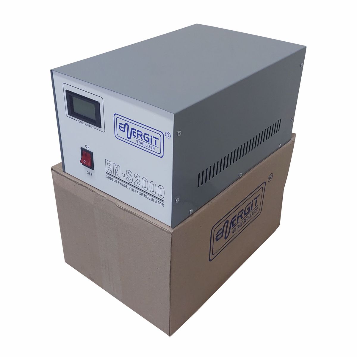 ENERGIT - ESTABILIZADOR SOLIDO 2000W 2KVA 220V DIGITAL - ENERGIT