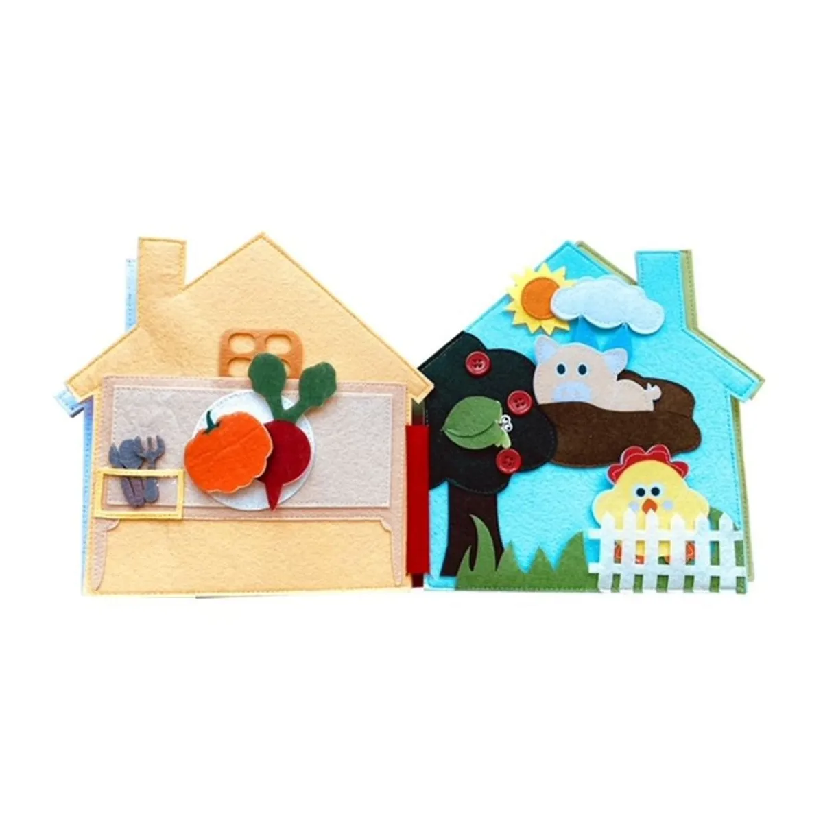 CUENTA OVEJAS - Libro Sensorial Fieltro Actividades Y Titeres De Animales