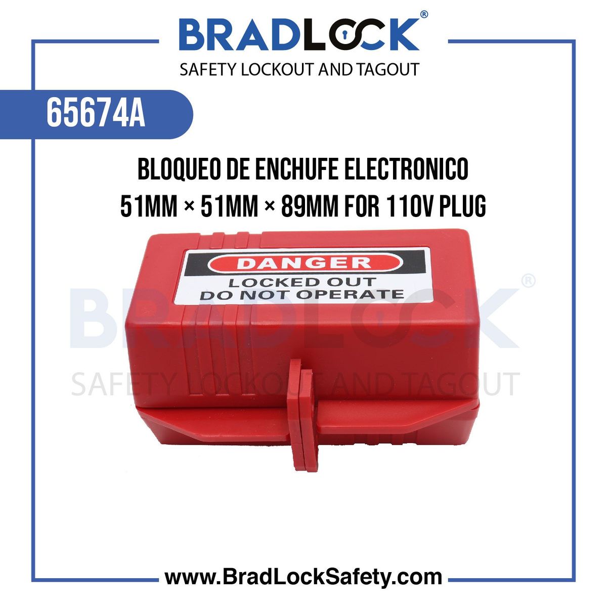 BRADLOCK - Bloqueo de Enchufe Eléctrico Chico