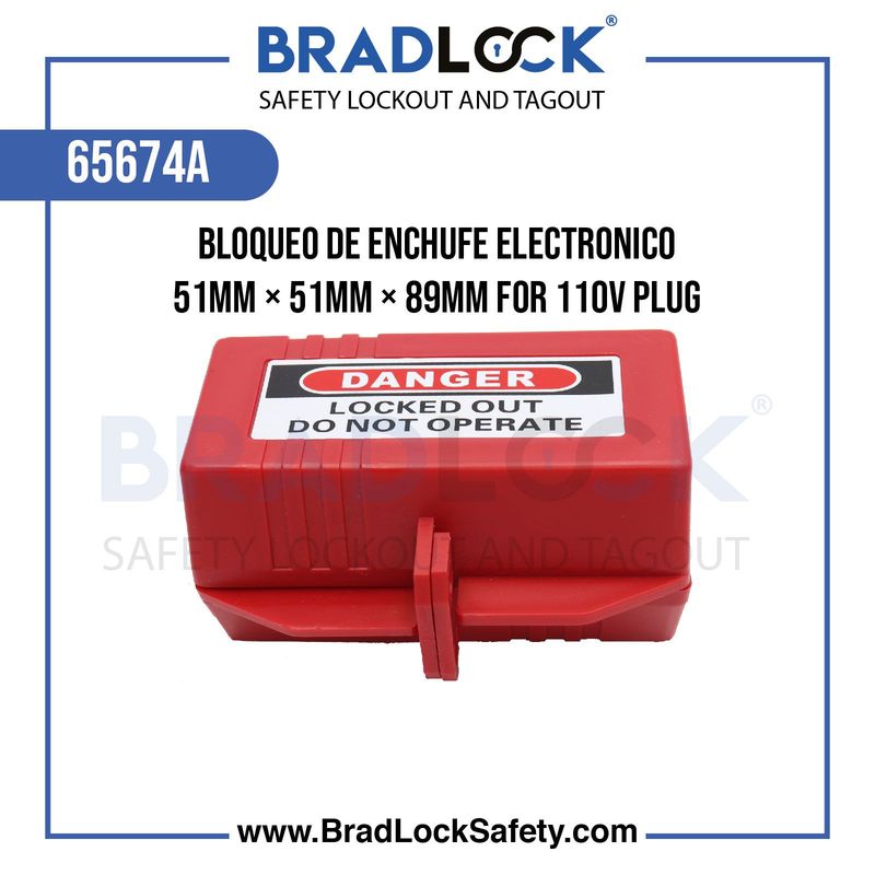 BRADLOCK - Bloqueo de Enchufe Eléctrico Chico