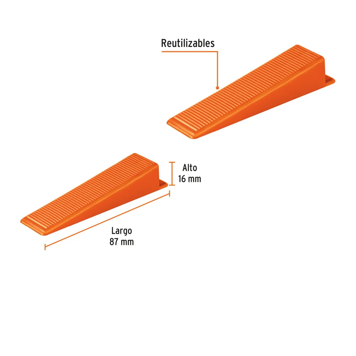 TRUPER - Cuña nivelación de porcelanatos nivelador de mayolica 100Pzas Truper