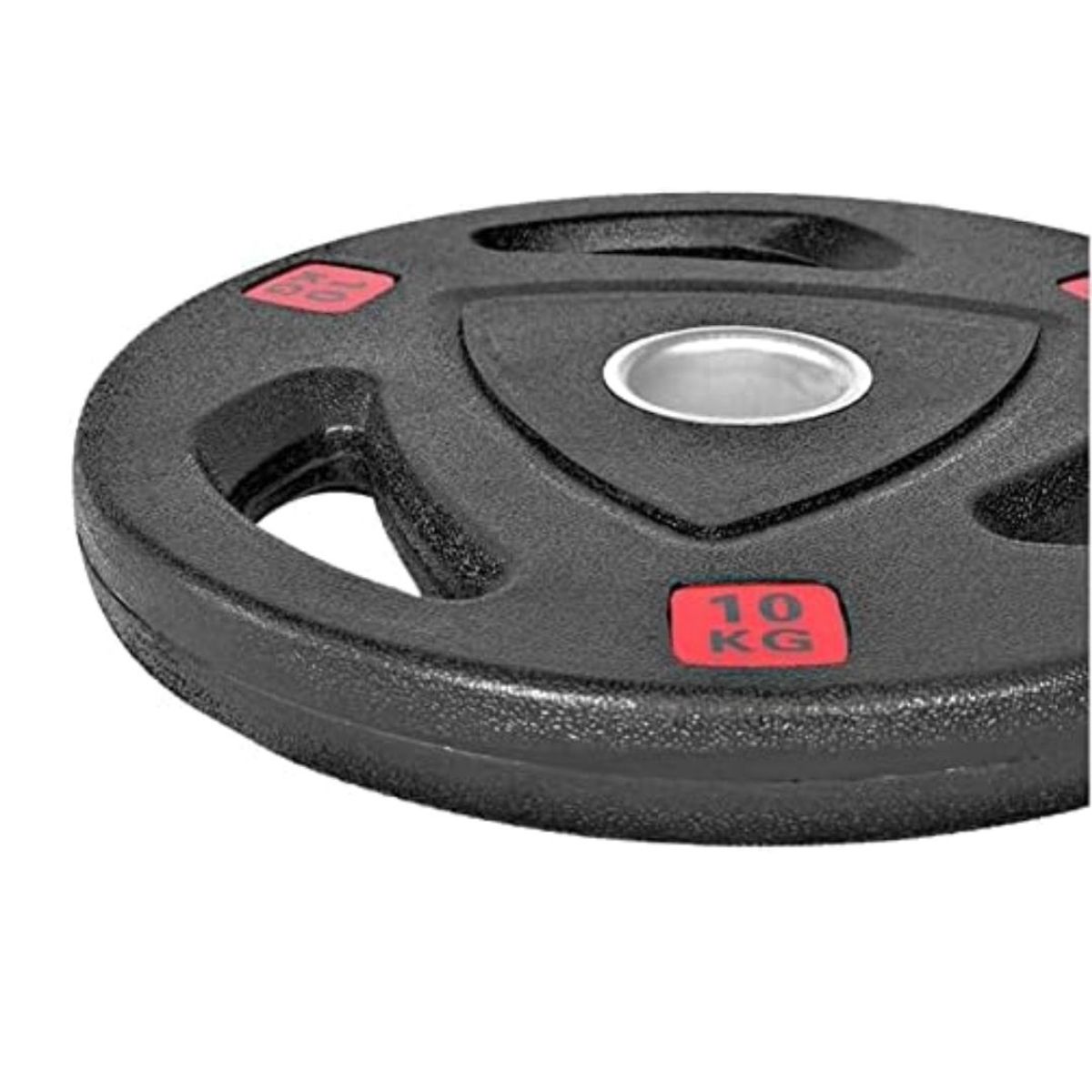 GENERICO - Disco Olímpico de pesas 10 Kilos Negro importado x1