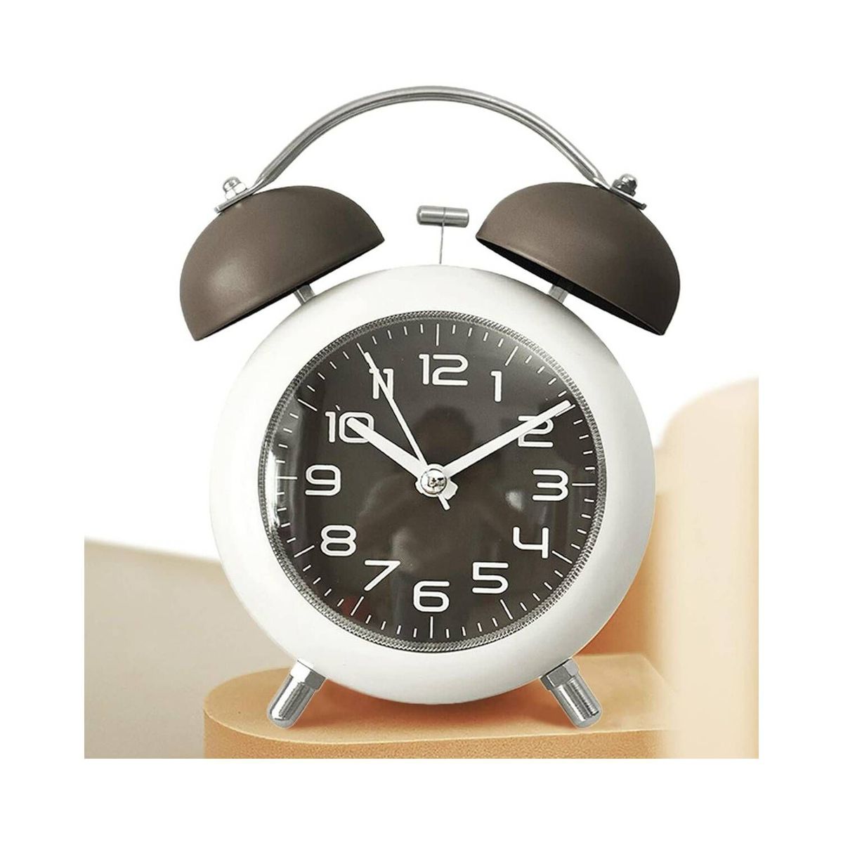 GENERICO - Reloj Despertador  Modelo Campana Silencioso Rosado