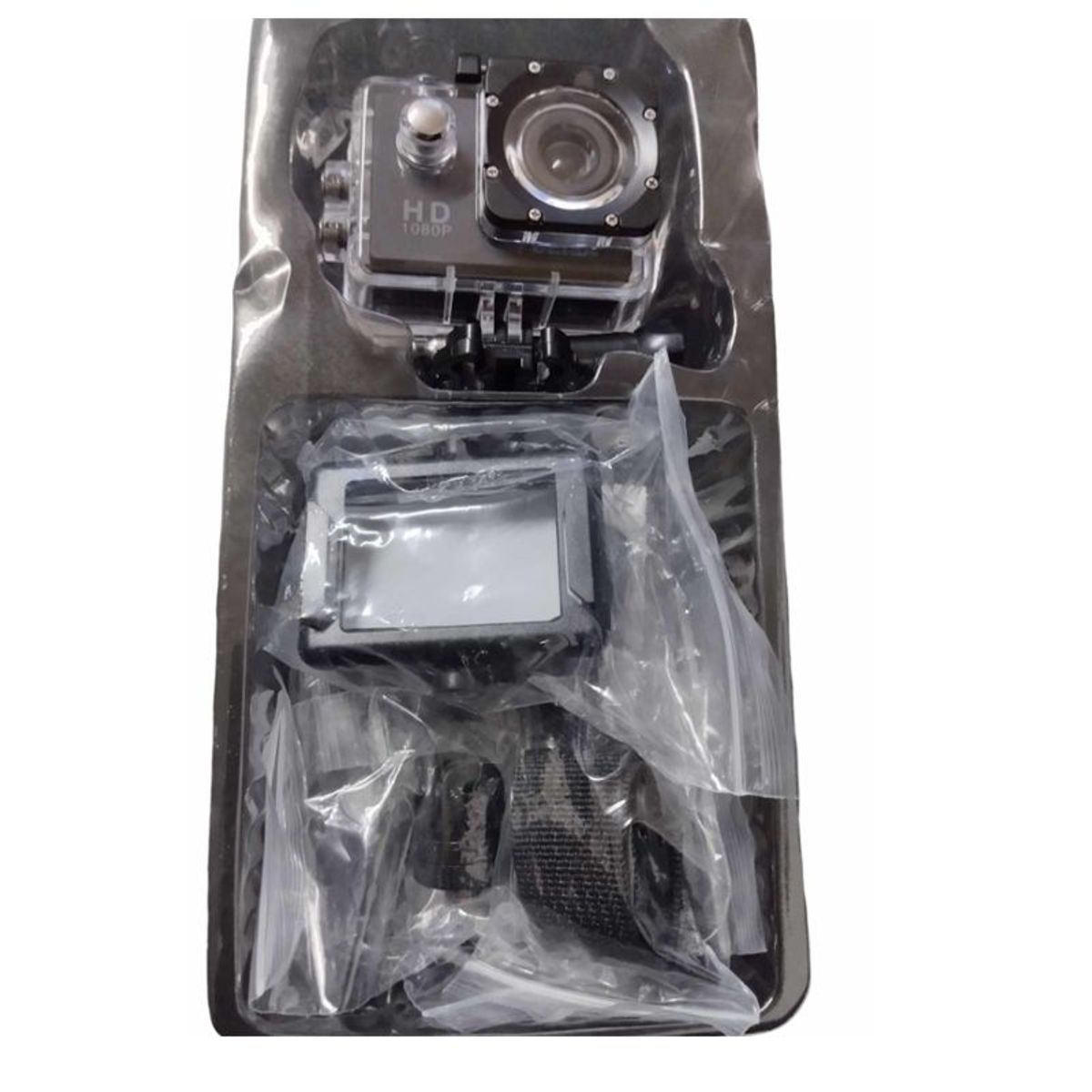 GENERICO - Camara Deportiva Tipo Go Pro Acuática 1080 P Full Hd con accesorios