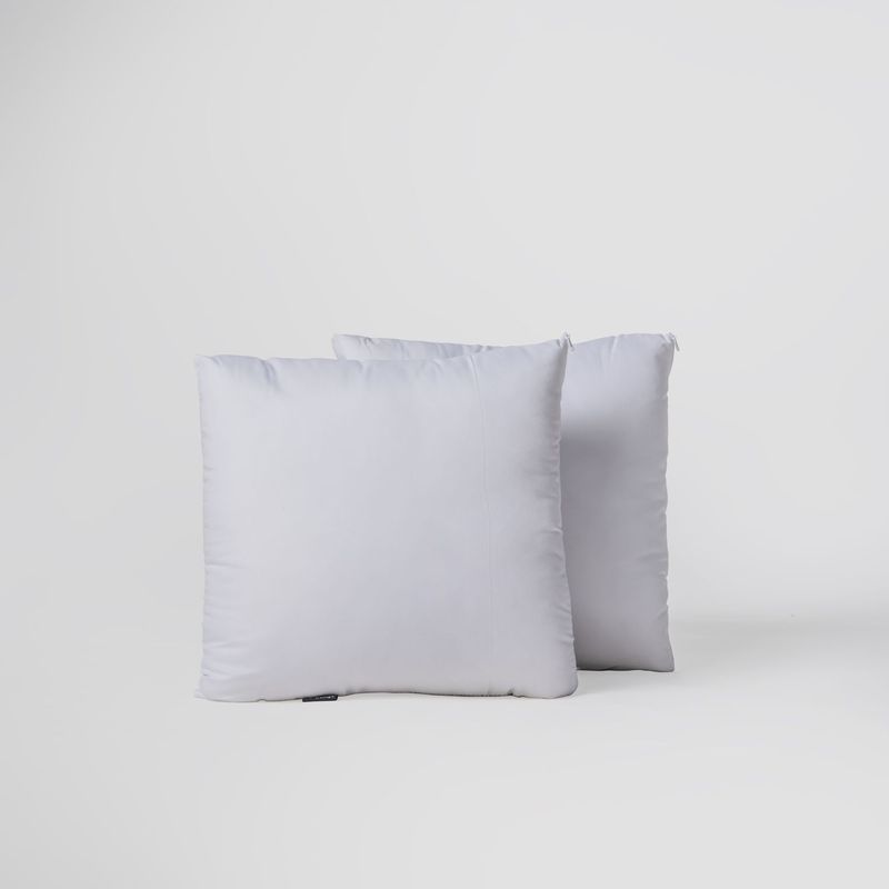 GENERICO - Pack 2 Cojines Blancos 60x60 cm
