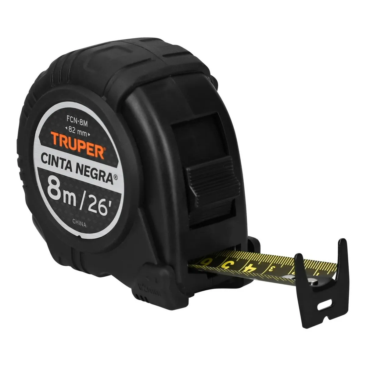 TRUPER - Wincha cinta negra 8 m cinta 19 mm Truper