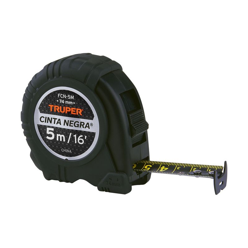 TRUPER - Wincha cinta negra 5 m cinta 19 mm Truper