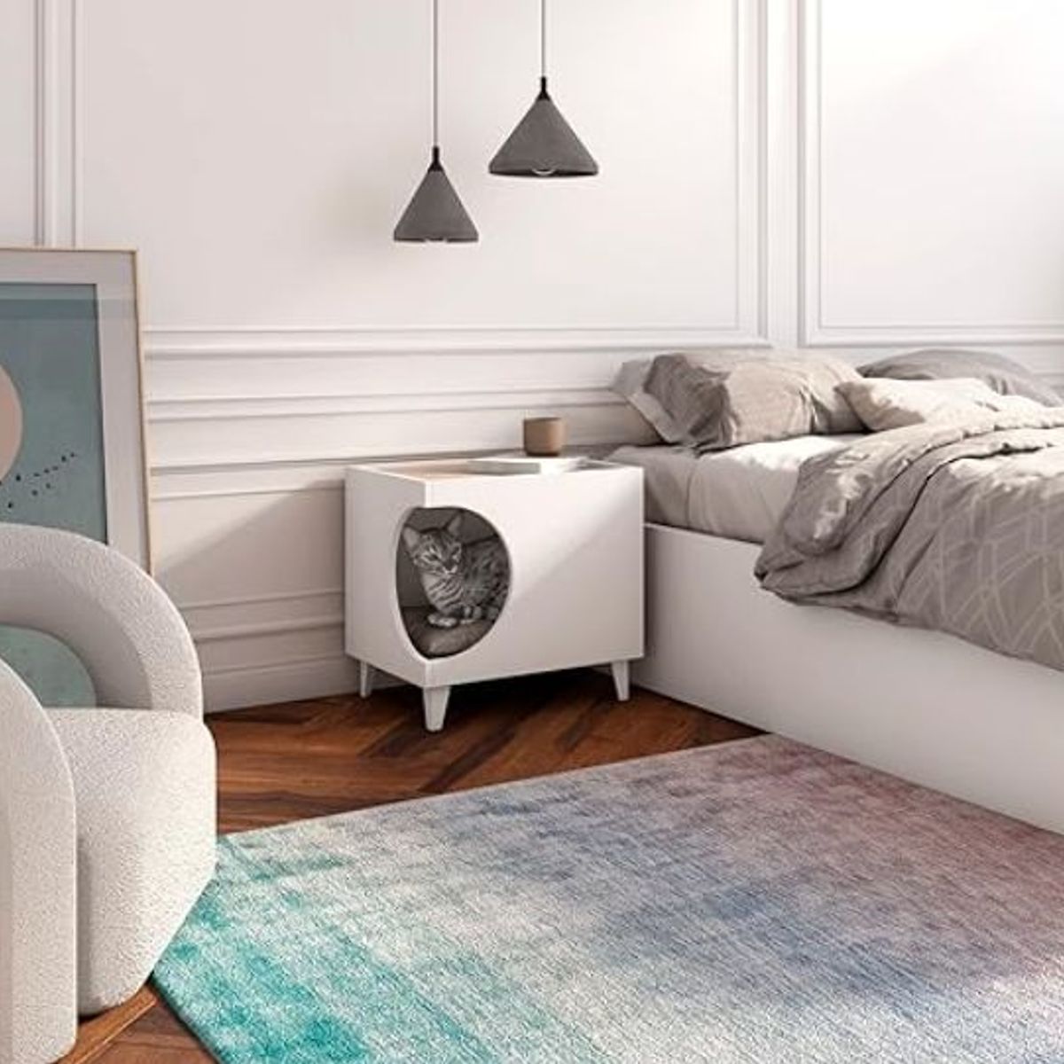 NACION MUEBLES - Mesa de Noche para MASCOTAS LARA