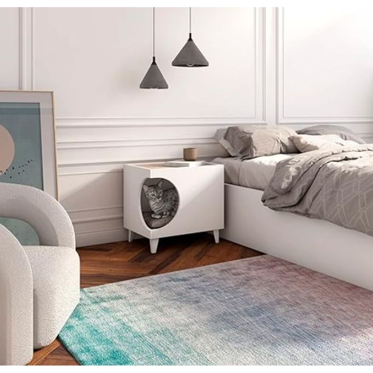 NACION MUEBLES - Mesa de Noche para MASCOTAS LARA