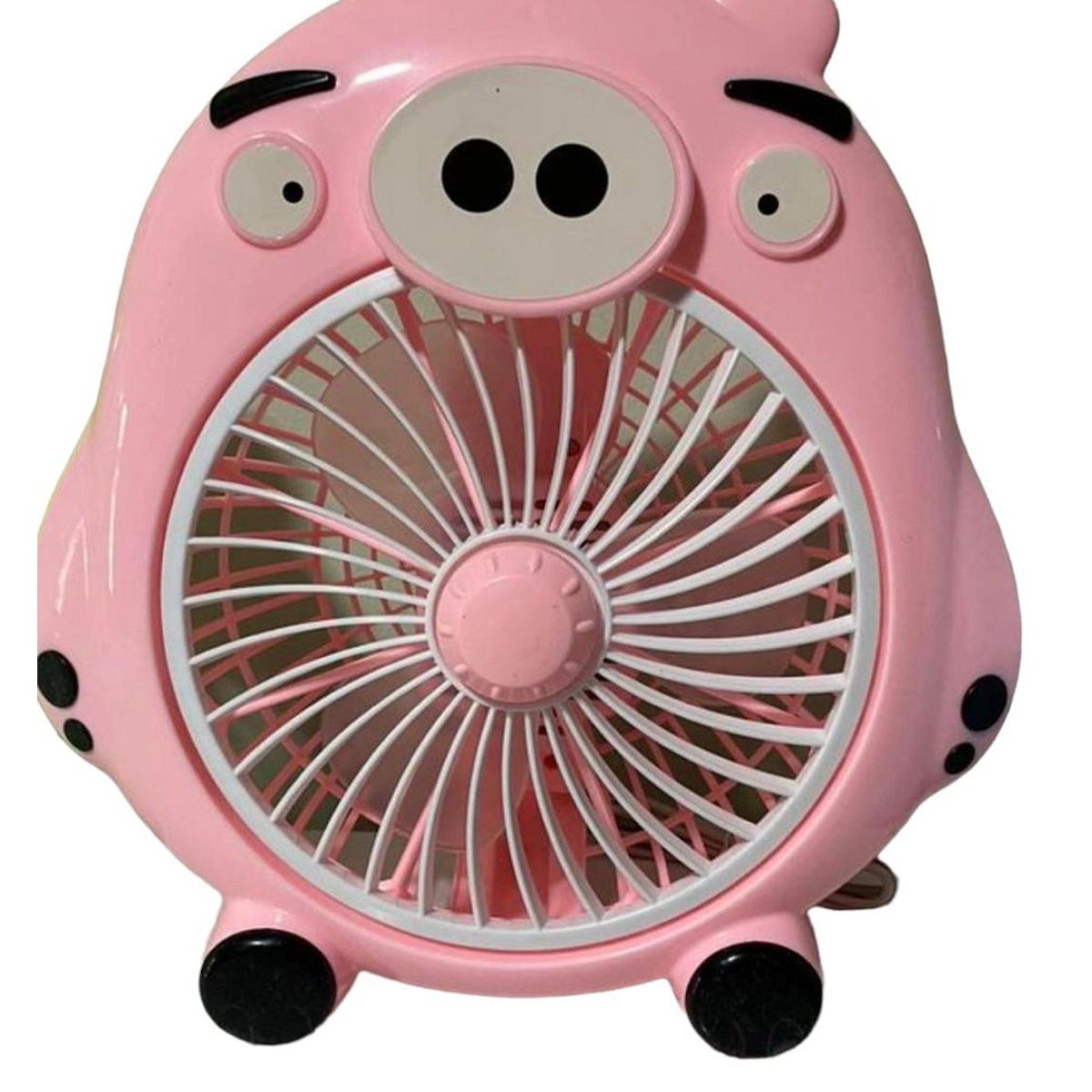 GENERICO - Ventilador de Escritorio Electrico Kawaii Sapito Rosado