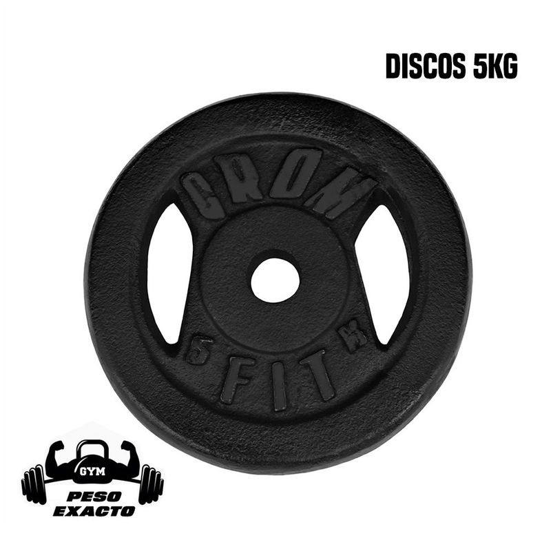 HOLGU - Disco de 5kg Redondo Peso Exacto