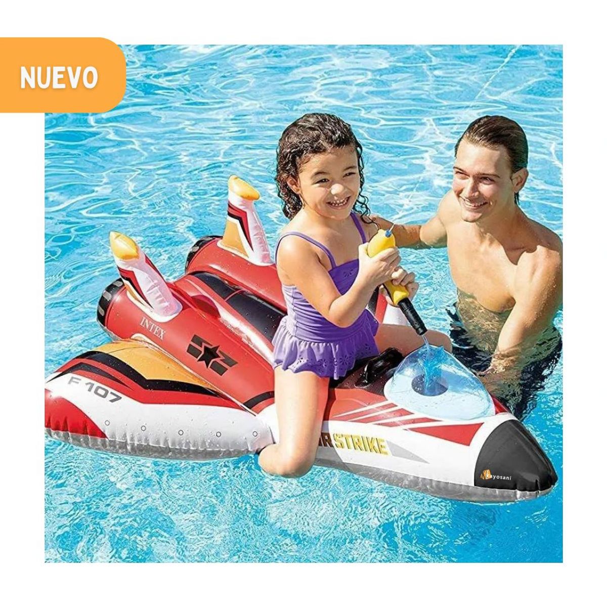 INTEX - Flotador para niños «AVION» Red