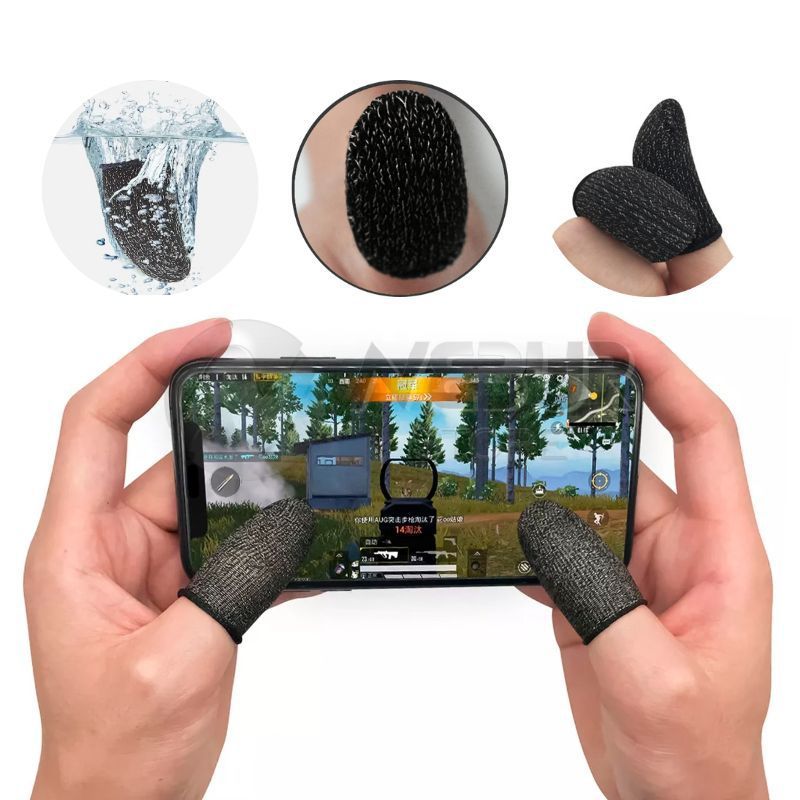 GENERICO - Dedales Gamer Para jugar en Celular o Tablet - negro