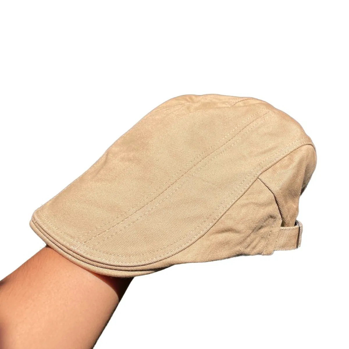 KAST PE - Boina Drill Unisex con Correas Laterales - Beige