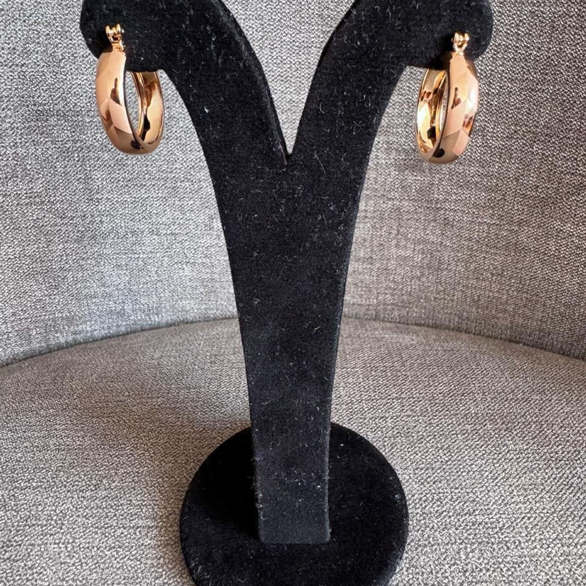 GENERICO - Aretes aro con clip labrado acero inoxidable