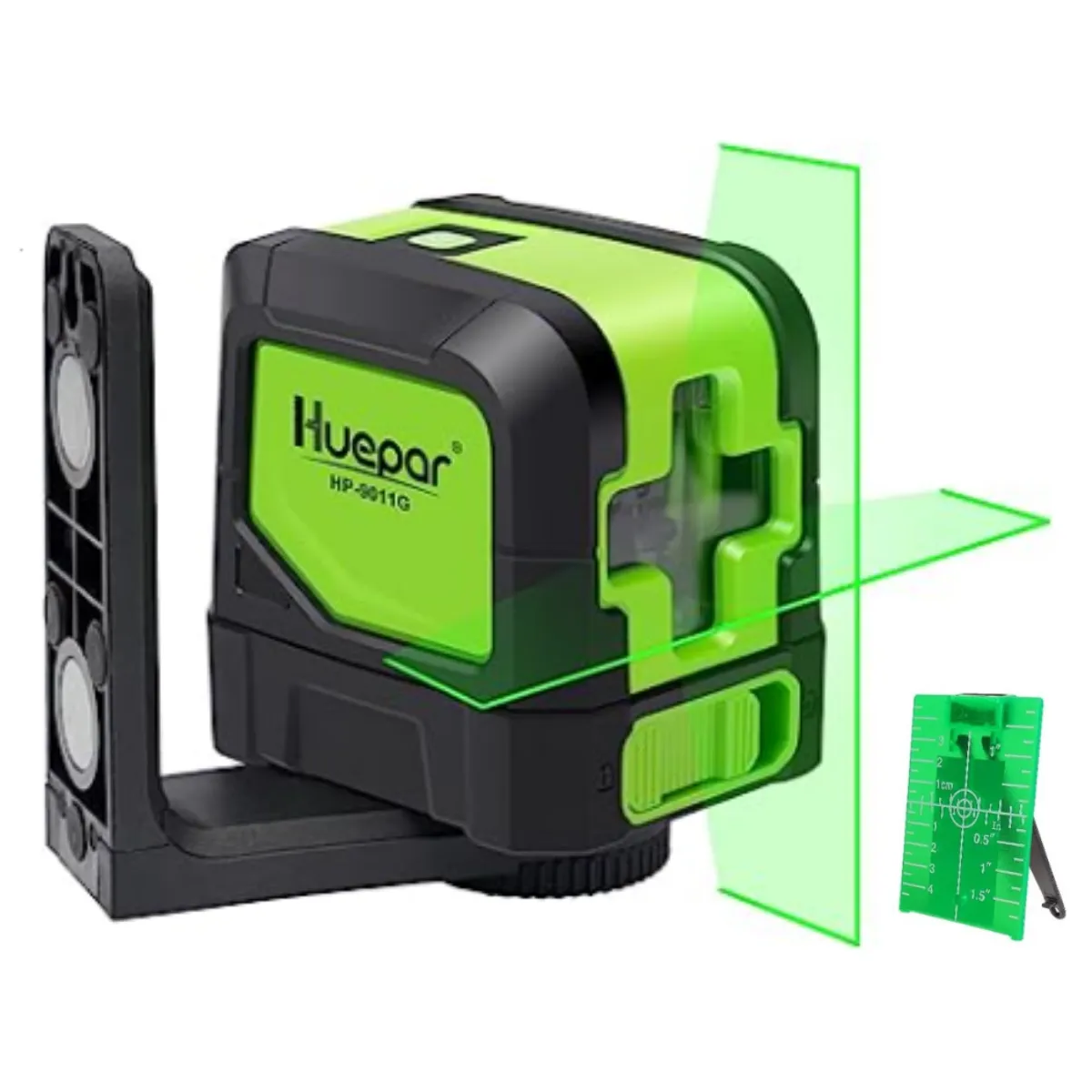 HUEPAR - NIVEL LÁSER HUEPAR 9011G 2 LINEAS LUZ VERDE Y SOPORTE MAGNÉTICO