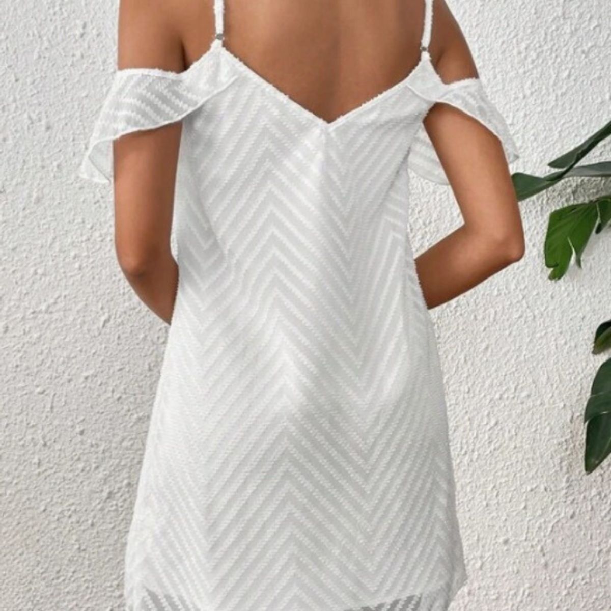 KAST PE - Vestido de Verano tiritas Modelo Catalina Blanco - M