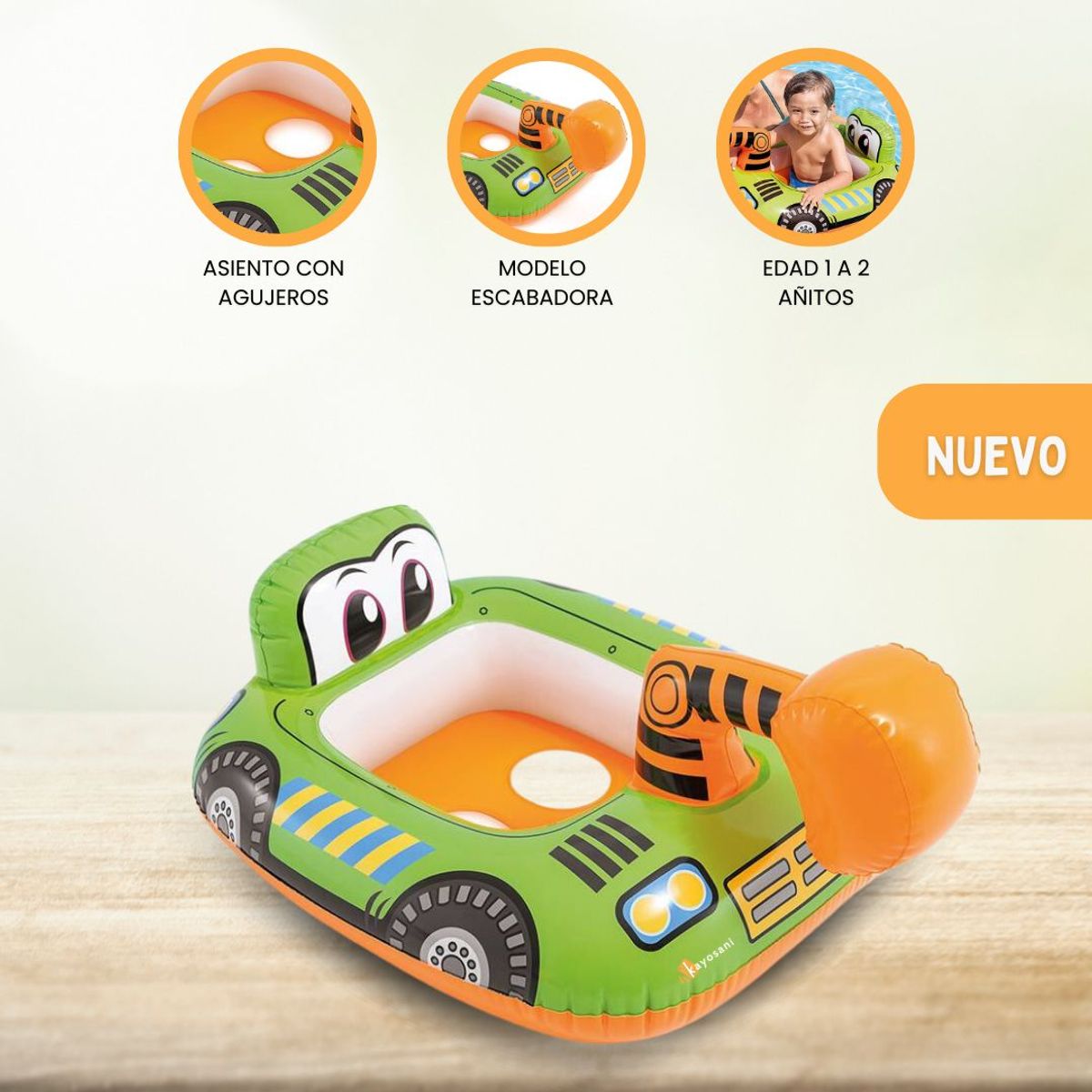 INTEX - Flotador para Niños «GRUA»