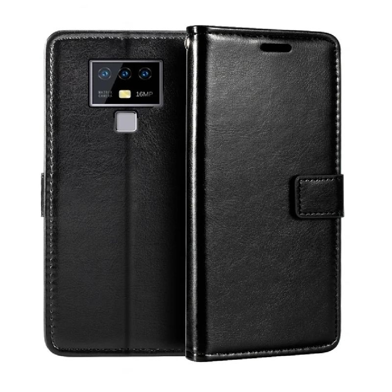 GENERICO - Funda Case para Huawei P20 Lite Flip Cover Antishock Negro Resistente