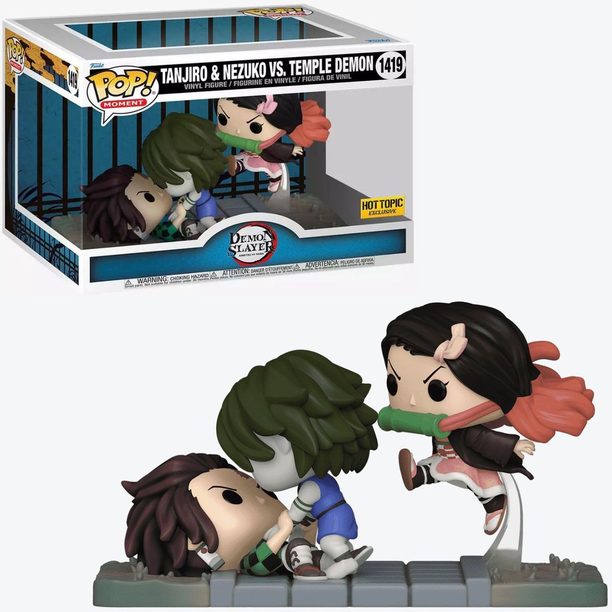 FUNKO - Demon Slayer Kimetsu - Tanjiro y Nezuko Vs Temple Demon