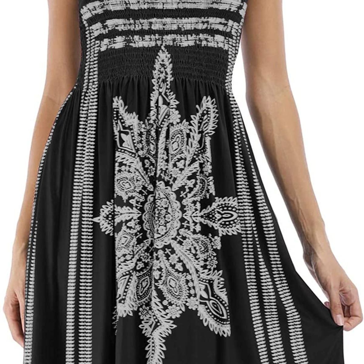 KAST PE - Salida de playa Vestido strapless modelo Rachel -  Negro