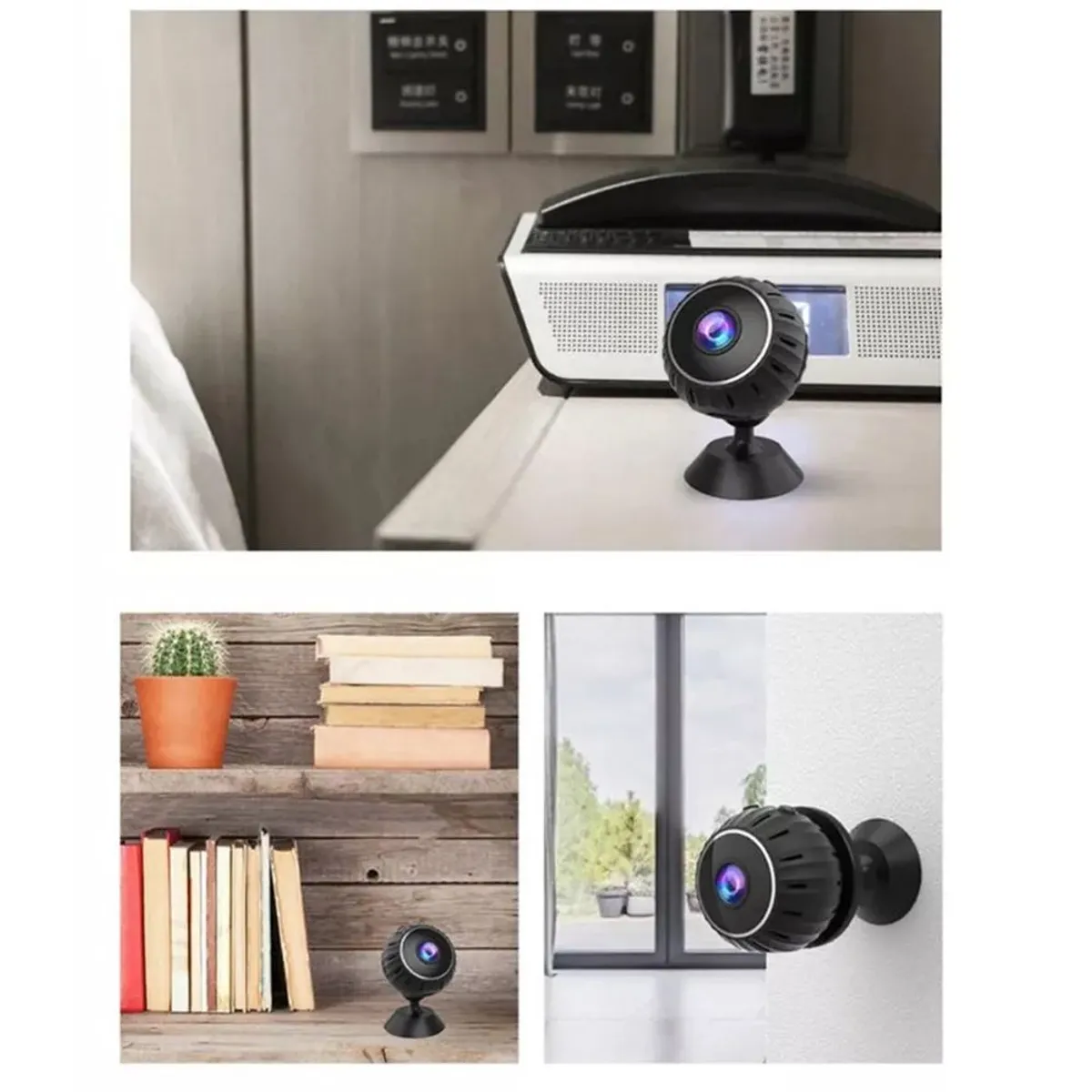 SEISA - Mini Cámara Espía Inalámbrica Wifi Infrarrojo Imán Ipc-nx11 1080p