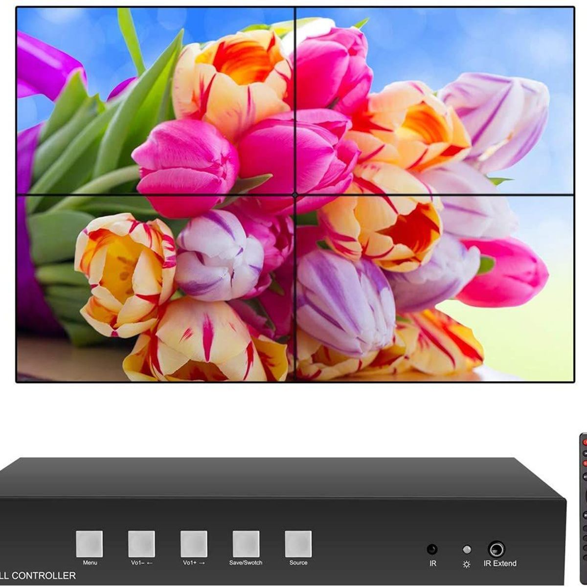 WILCOM - VIDEO WALL CONTROLLER 2X2 - CONTROLADOR DE VIDEO WALL 4 TELEVISORES