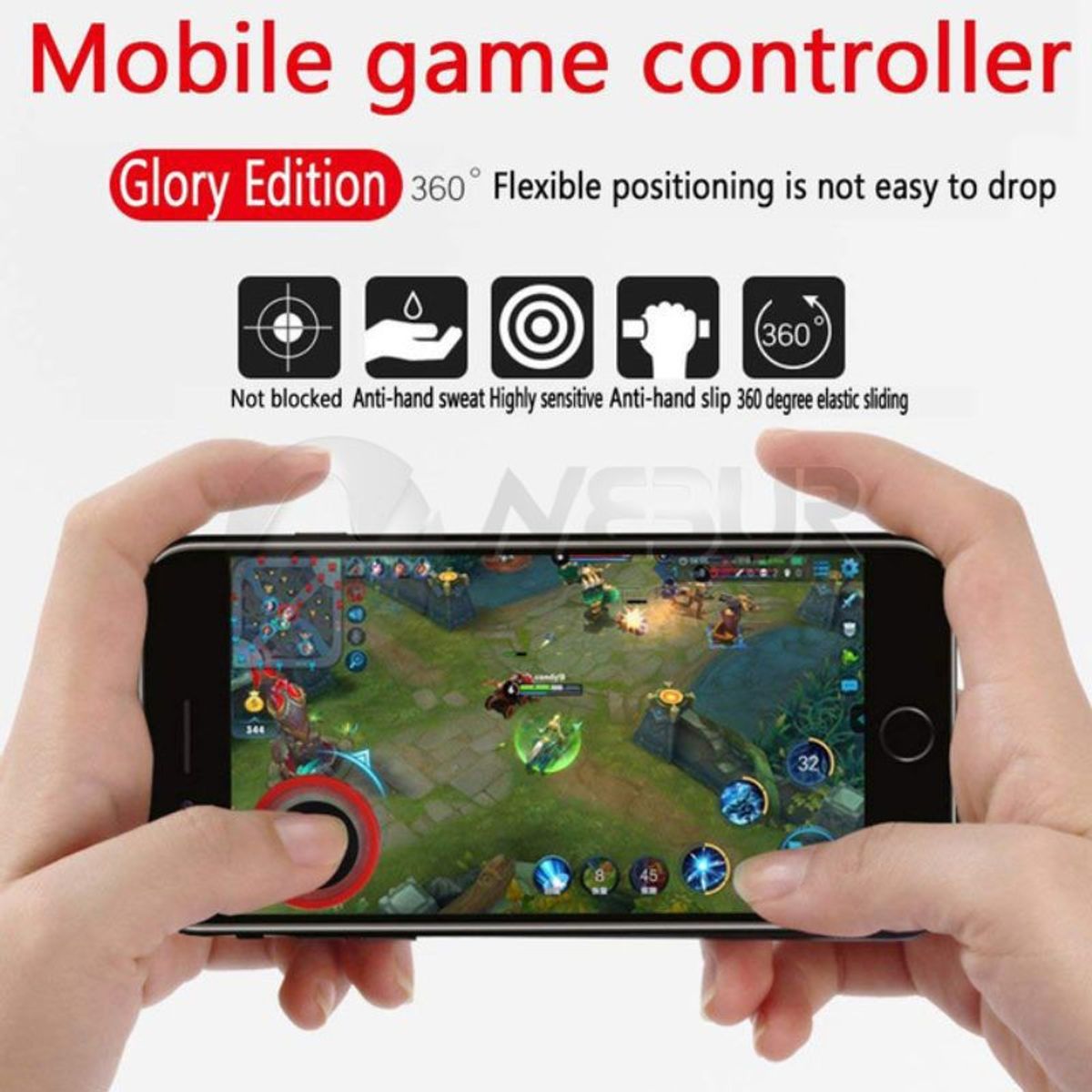 GENERICO - Joystick Gamer Q8 Rojo para celular