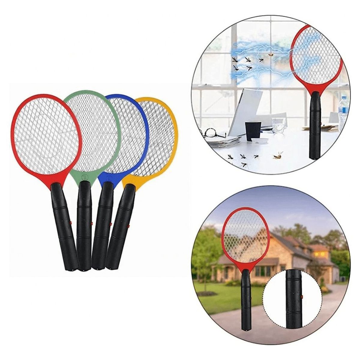 GENERICO - MATA MOSCA ELECTRICA RECARGABLE