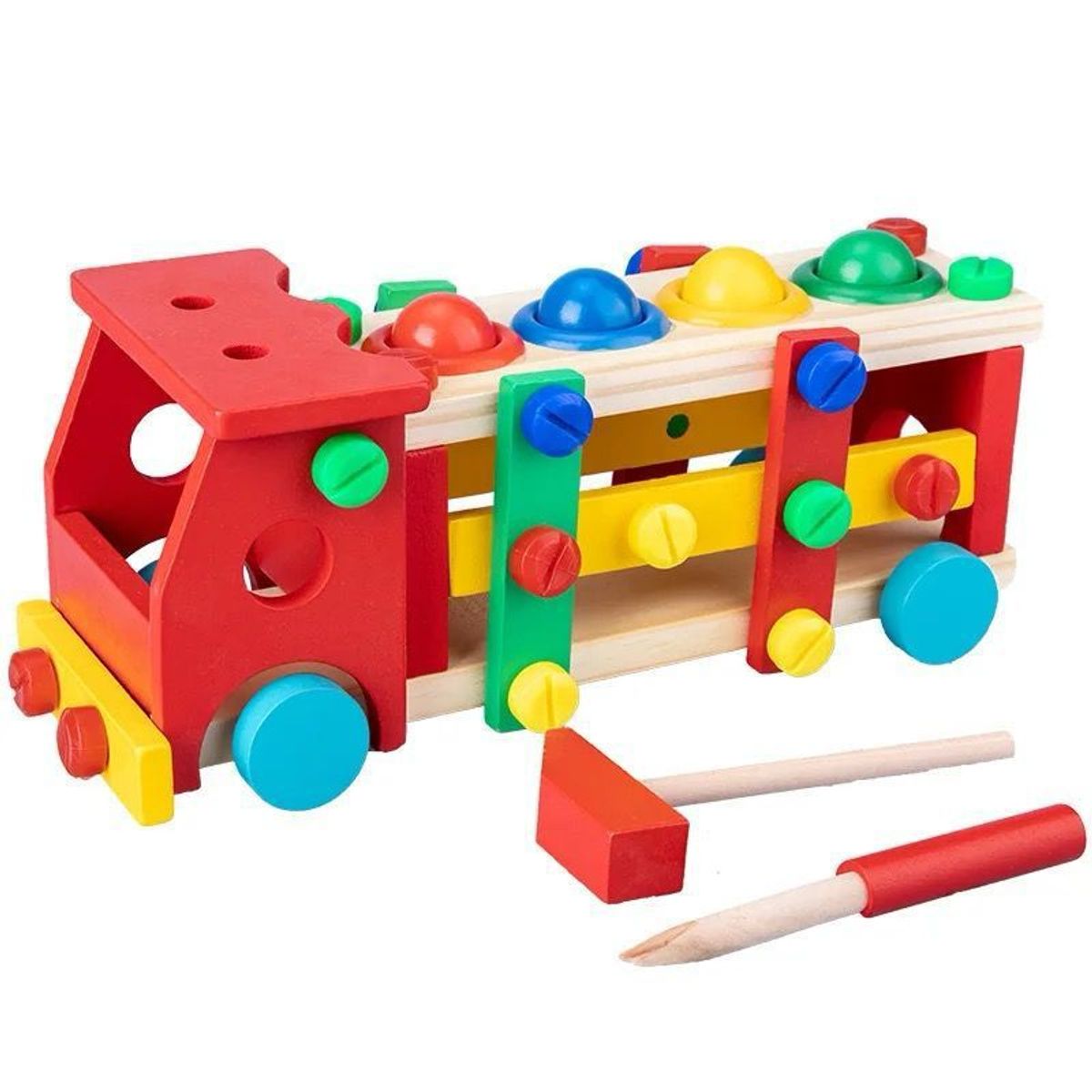 GENERICO - CARRO DE MADERA JUEGO DE ROLES DESTORNILLAR