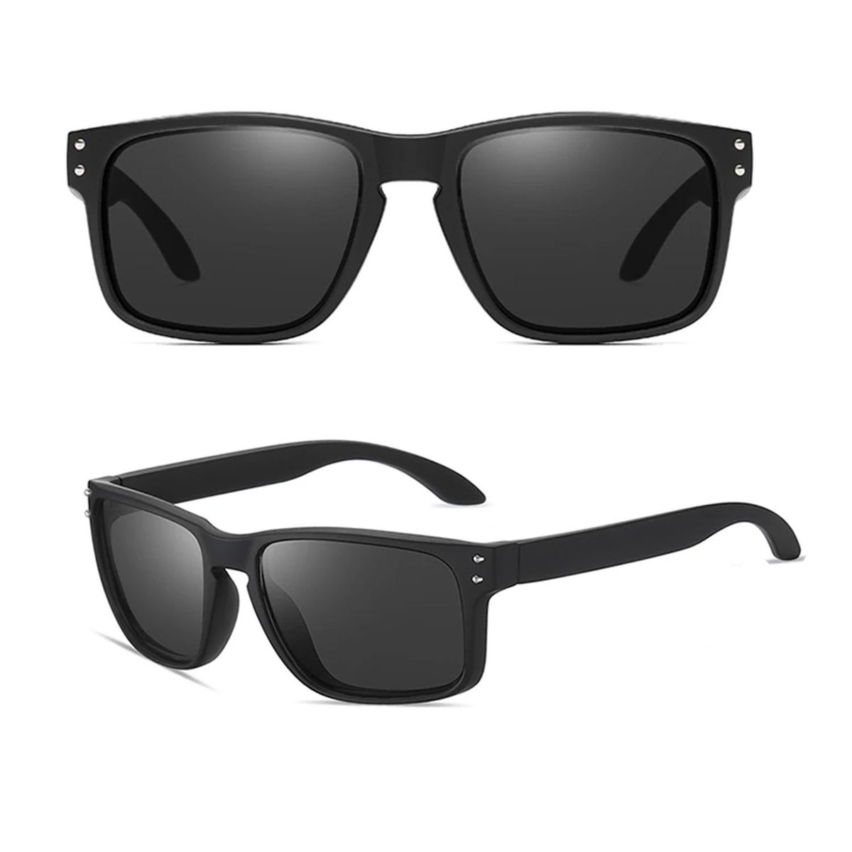 GENERICO - Lentes Hombre de Sol Polarizados UV400 Moda Negro