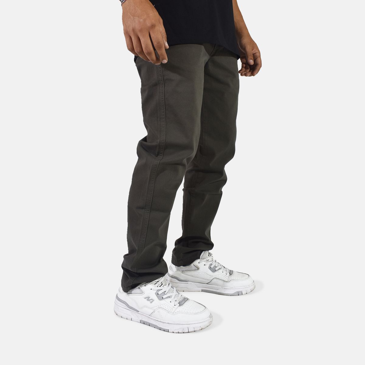 YONISTERS CLOTHING - Pantalón Drill Semipitillo Stretch Yonisters Clothing Marrón