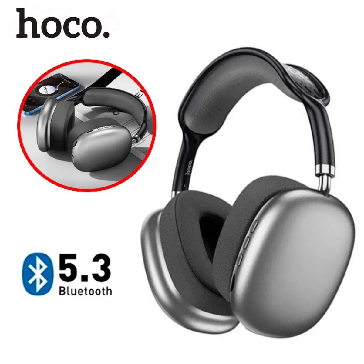 HOCO - Audífonos Inalámbricos HOCO ESD15 con Micrófono Bluetooth 12 horas