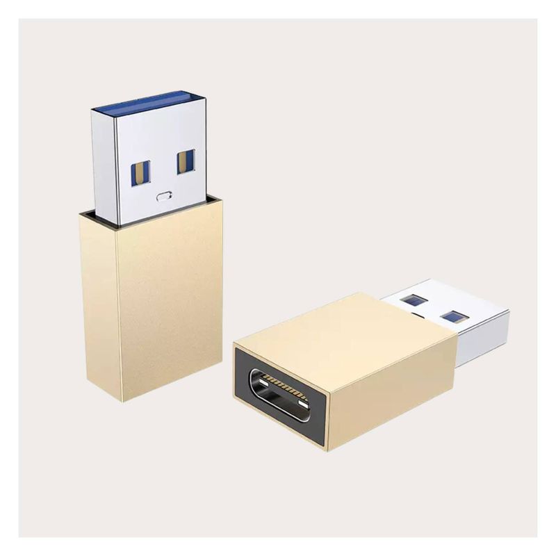 OEM - 2Adaptadores USB OTG TIPO C A USB Compatible con Cualquier Dispositivo