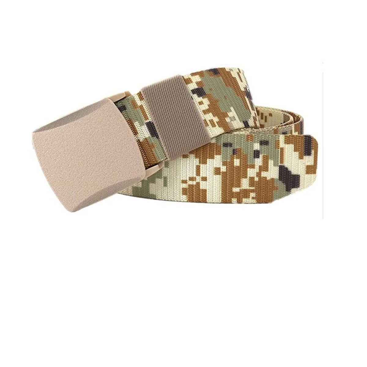 GENERICO - Cinturon Correas Camuflaje Unisex Jeans short Camuflada Ajustable