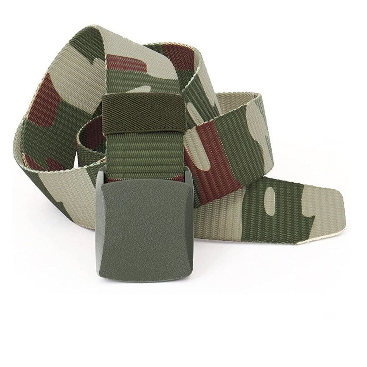 GENERICO - Cinturon Correas Camuflaje Unisex Jeans short Camuflada Ajustable