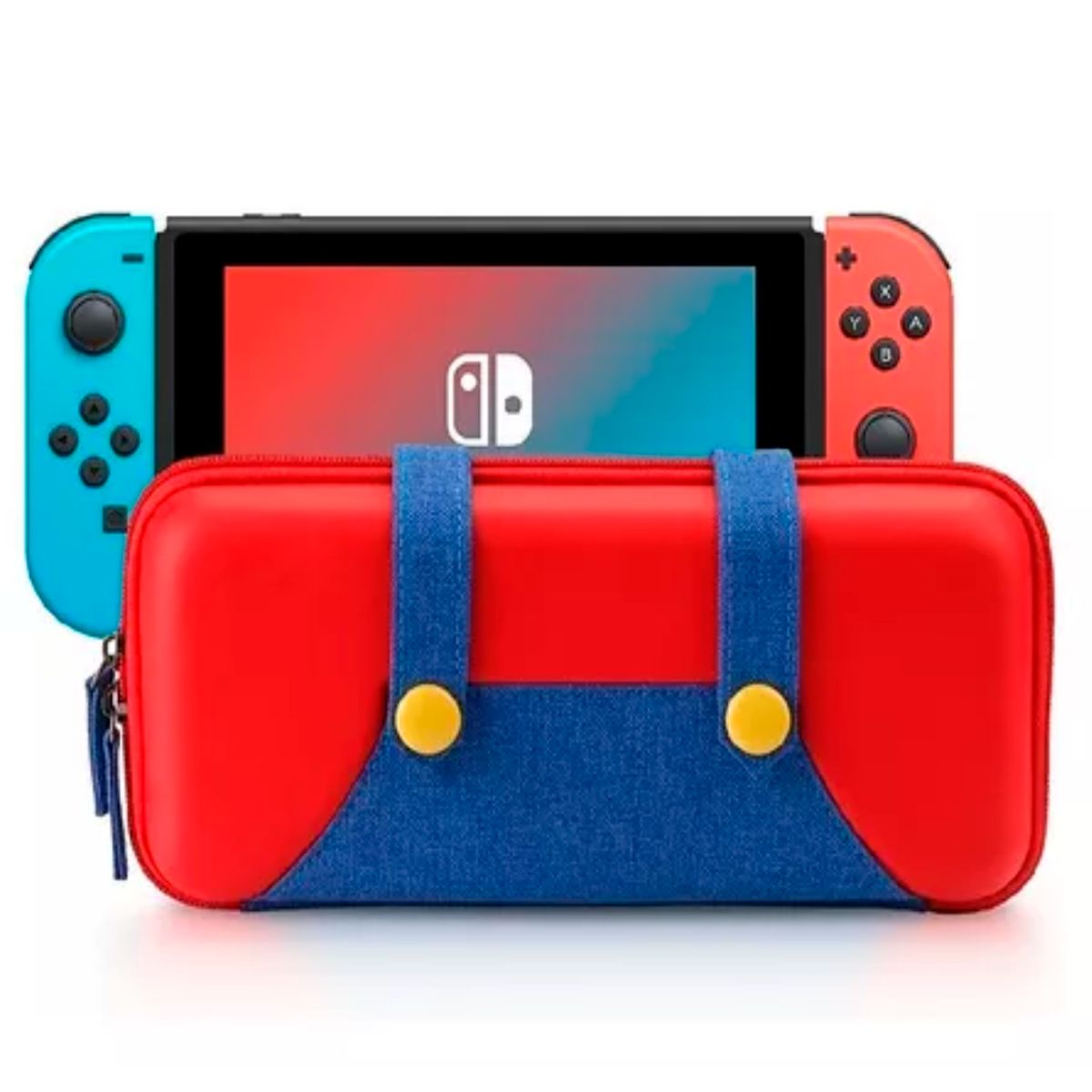 GENERICO - Protector Estuche Portatil Impermeable para Nintendo Switch Rojo