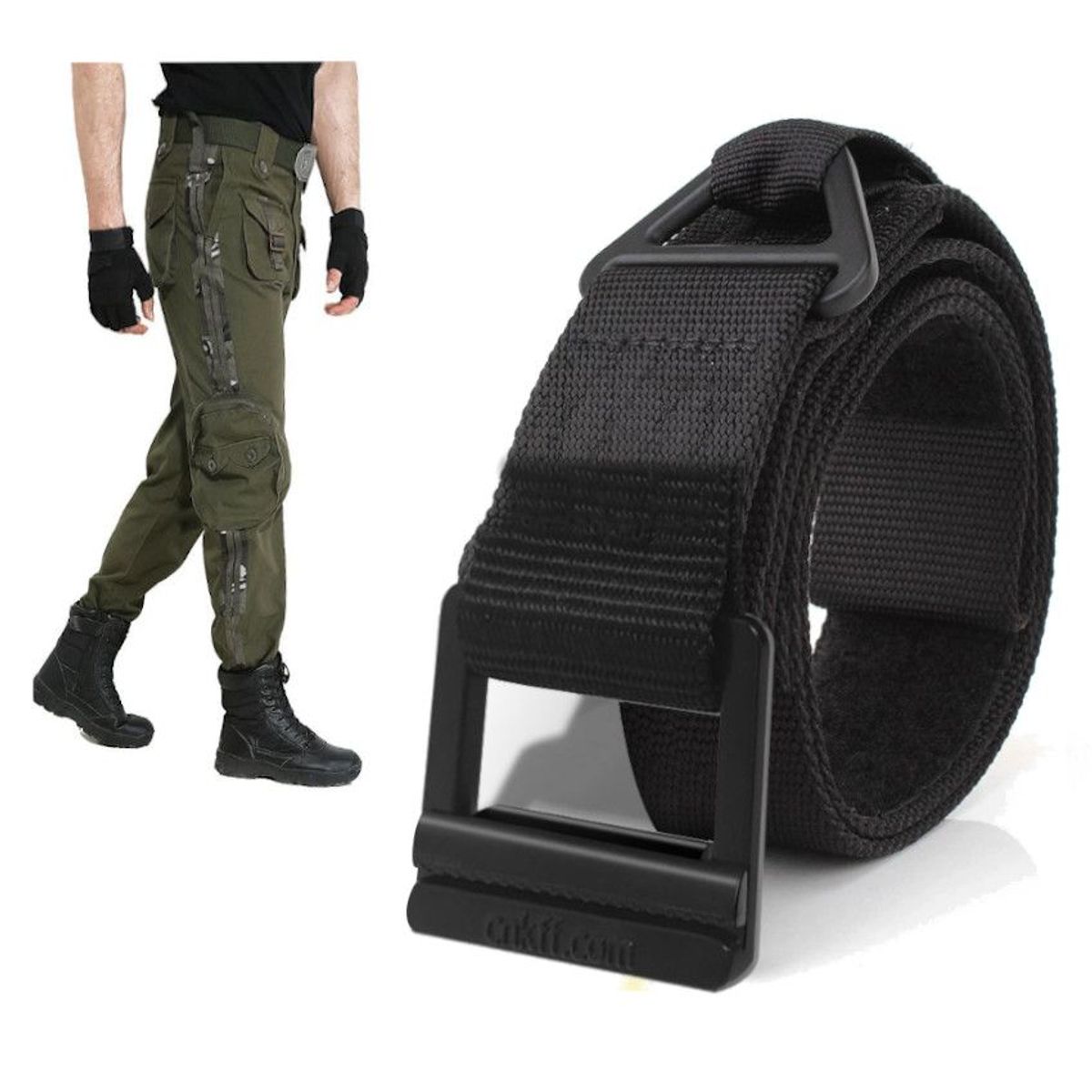 GENERICO - Correa Cinturon Hebilla Estandar Importado Hombres C Sistema Anclaje