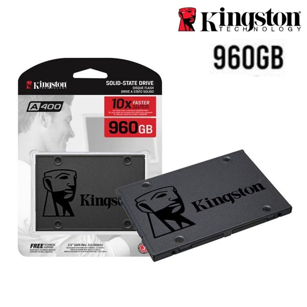 KINGSTON - DISCO SOLIDO KINGSTON  ORIGINAL   960GB A400