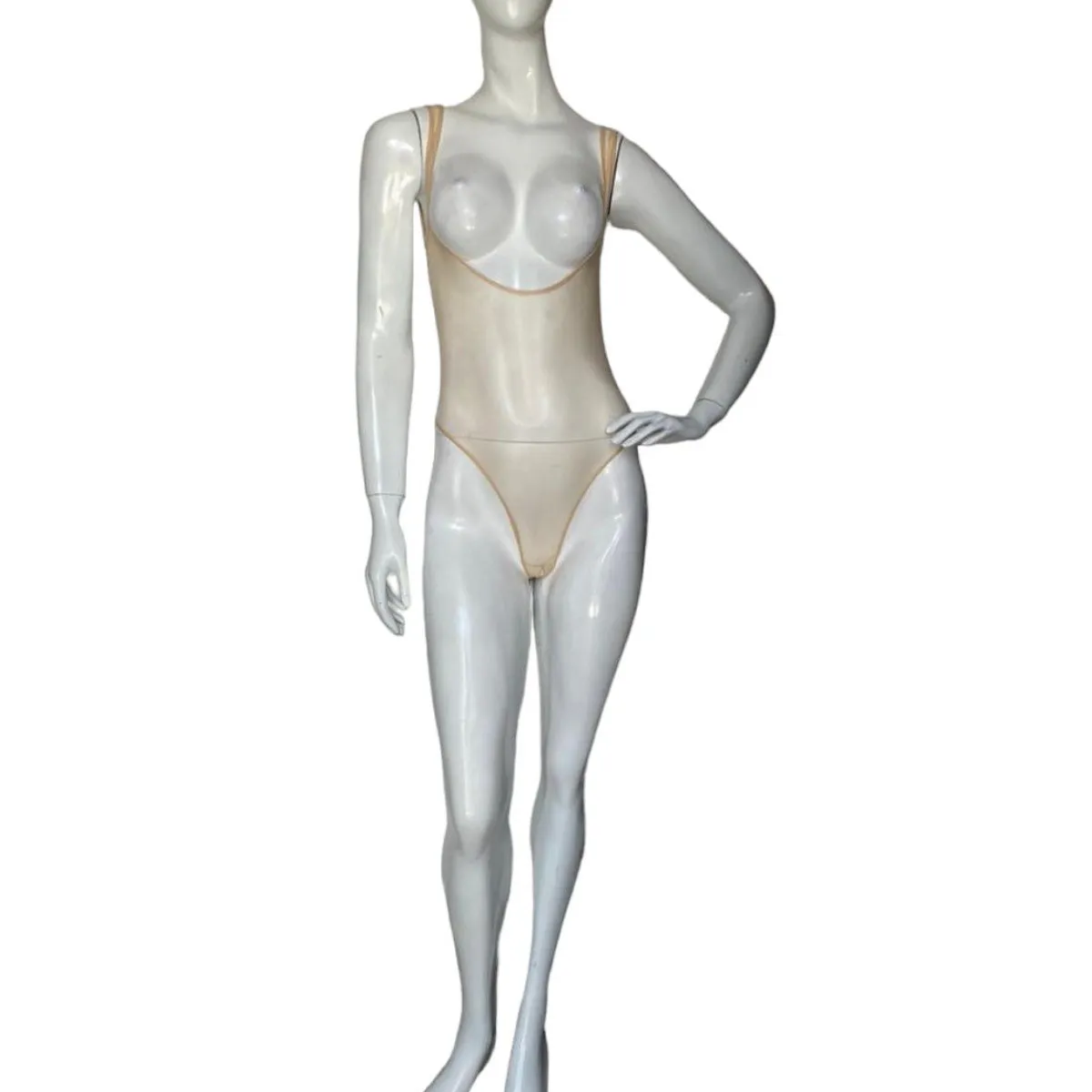 GENERICO - LENCERIA EXCLUSIVA Body sin Mangas con Espalda Descubierta Piel