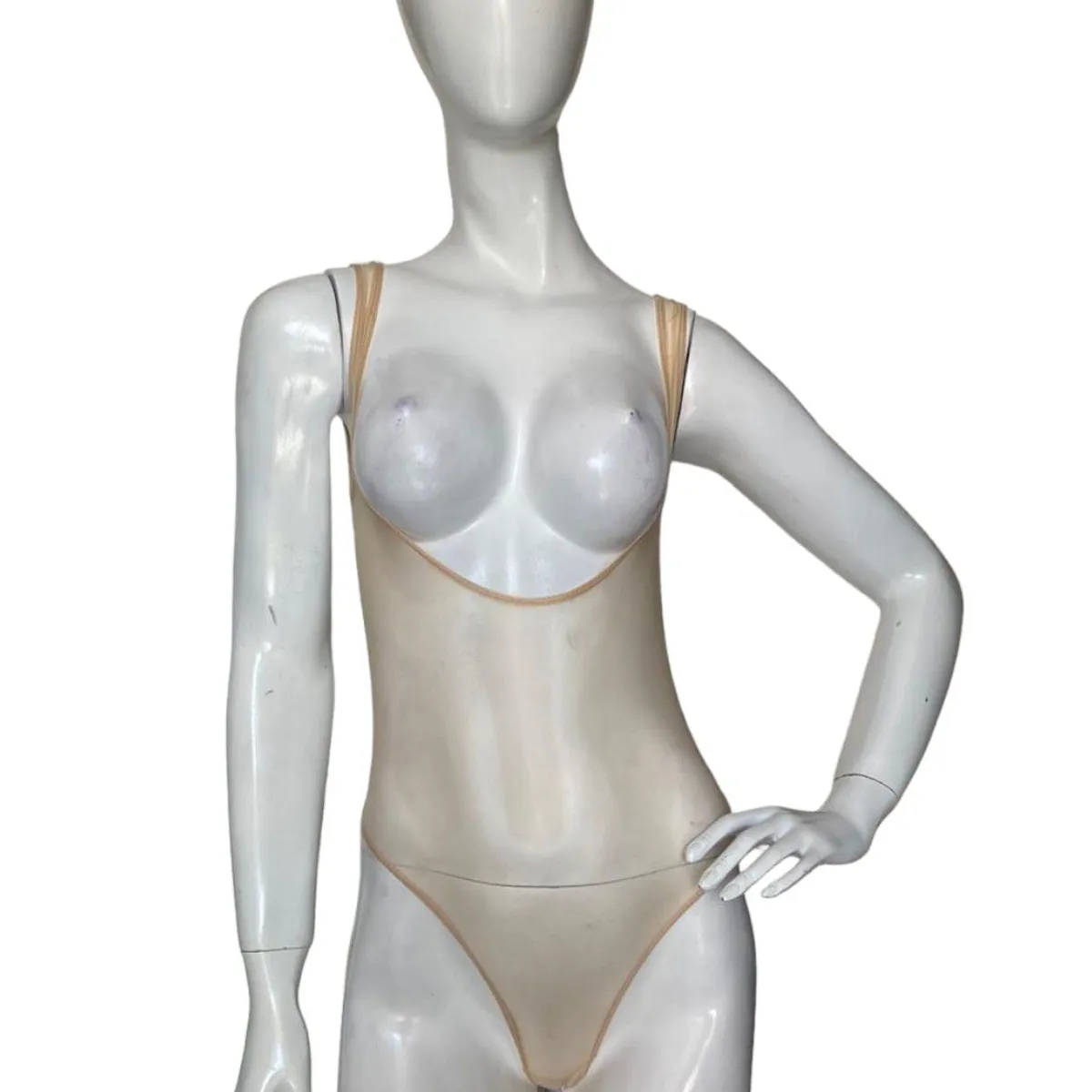 GENERICO - LENCERIA EXCLUSIVA Body sin Mangas con Espalda Descubierta Piel