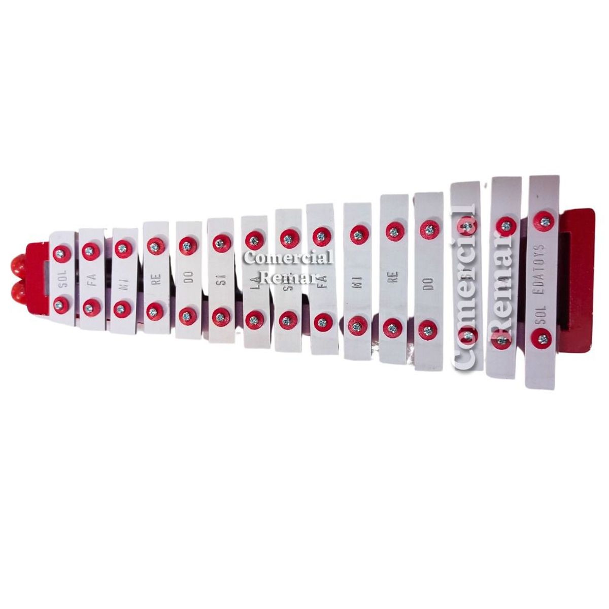 GENERICO - Instrumento Musical Xilófono de 15 Notas Rojo