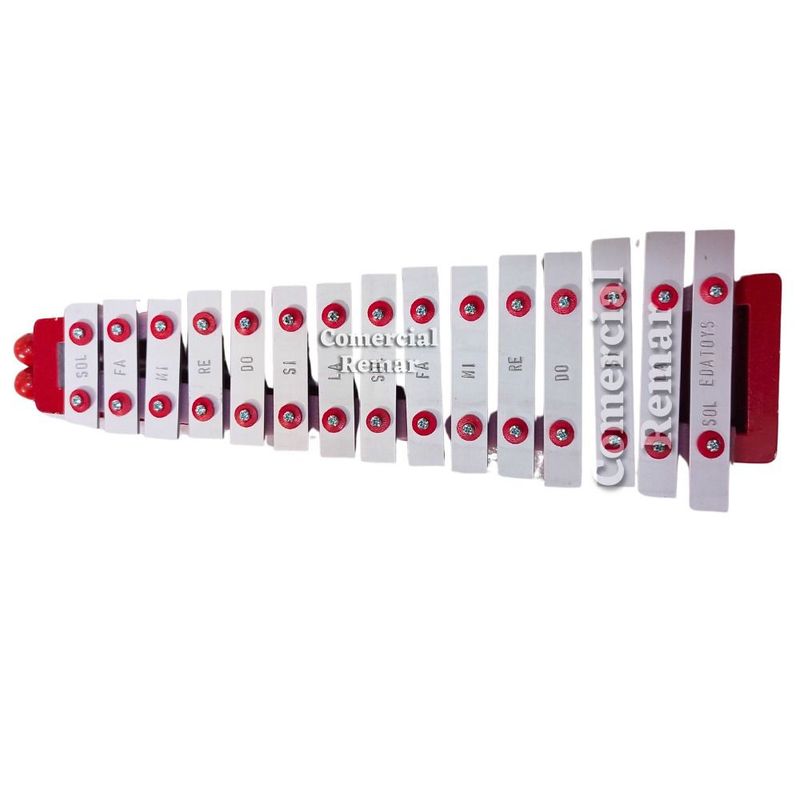 GENERICO - Instrumento Musical Xilófono de 15 Notas Rojo